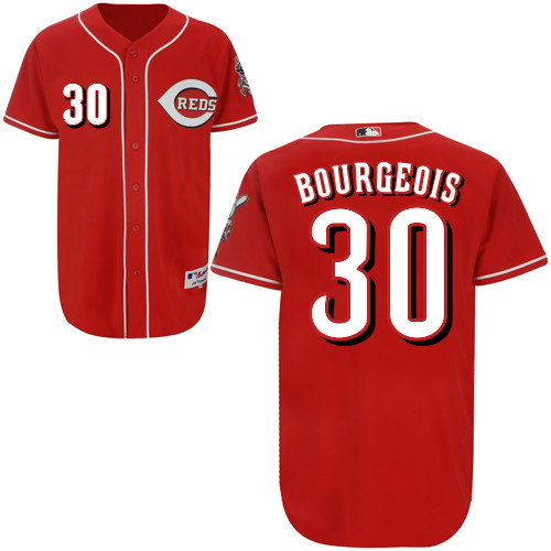 Jason Bourgeois #30 mlb Jersey-Cincinnati Reds Women's Authentic Red Baseball Jersey